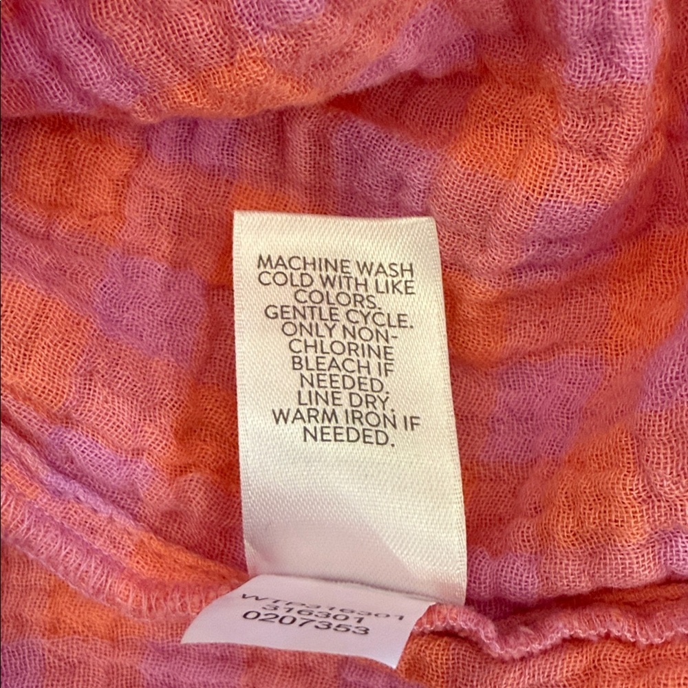 J. Jill Cotton Gauze Smocked 3/4 Sleeve Top NWT Size M - Picture 8 of 8